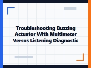 Diagnosing a Buzzing Actuator: Multimeter Versus Listening
