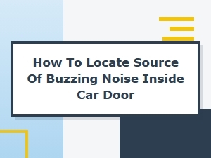 Diagnosing Buzz Inside Car Door Panel